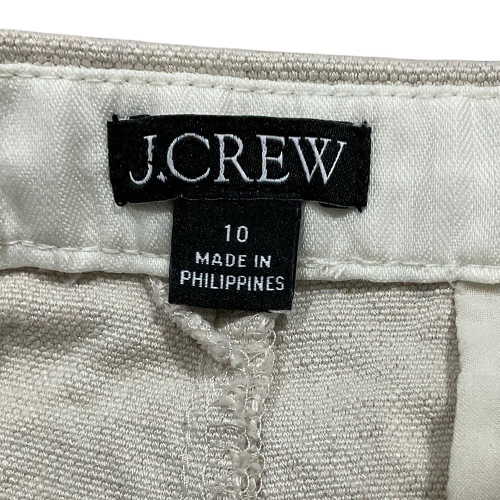 J Crew 3” Suit Shorts Textured Linen Blend Womens Size 10 - Picture 5 of 7